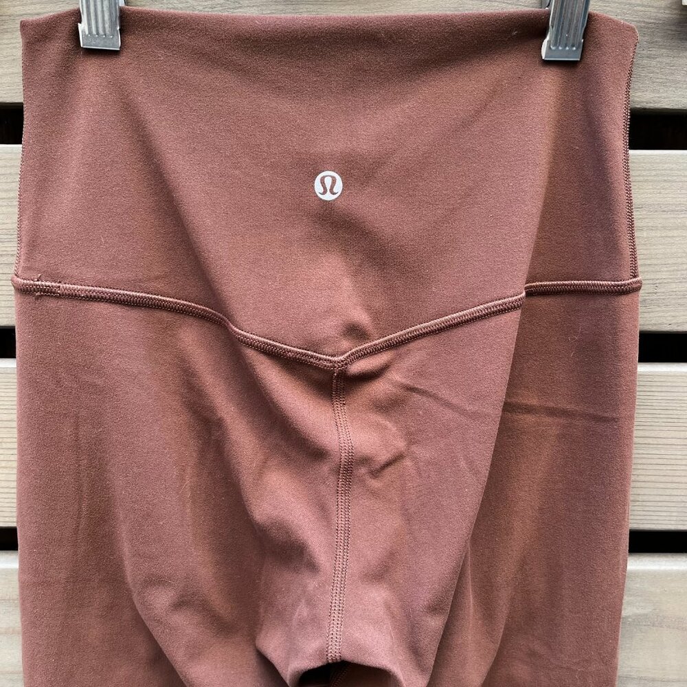 Lululemon Align High Rise Crop 21" In Java (Warm … - image 4